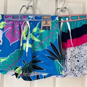2-pair Medium 4” Chubbies. One NWT, other without tags but never worn.